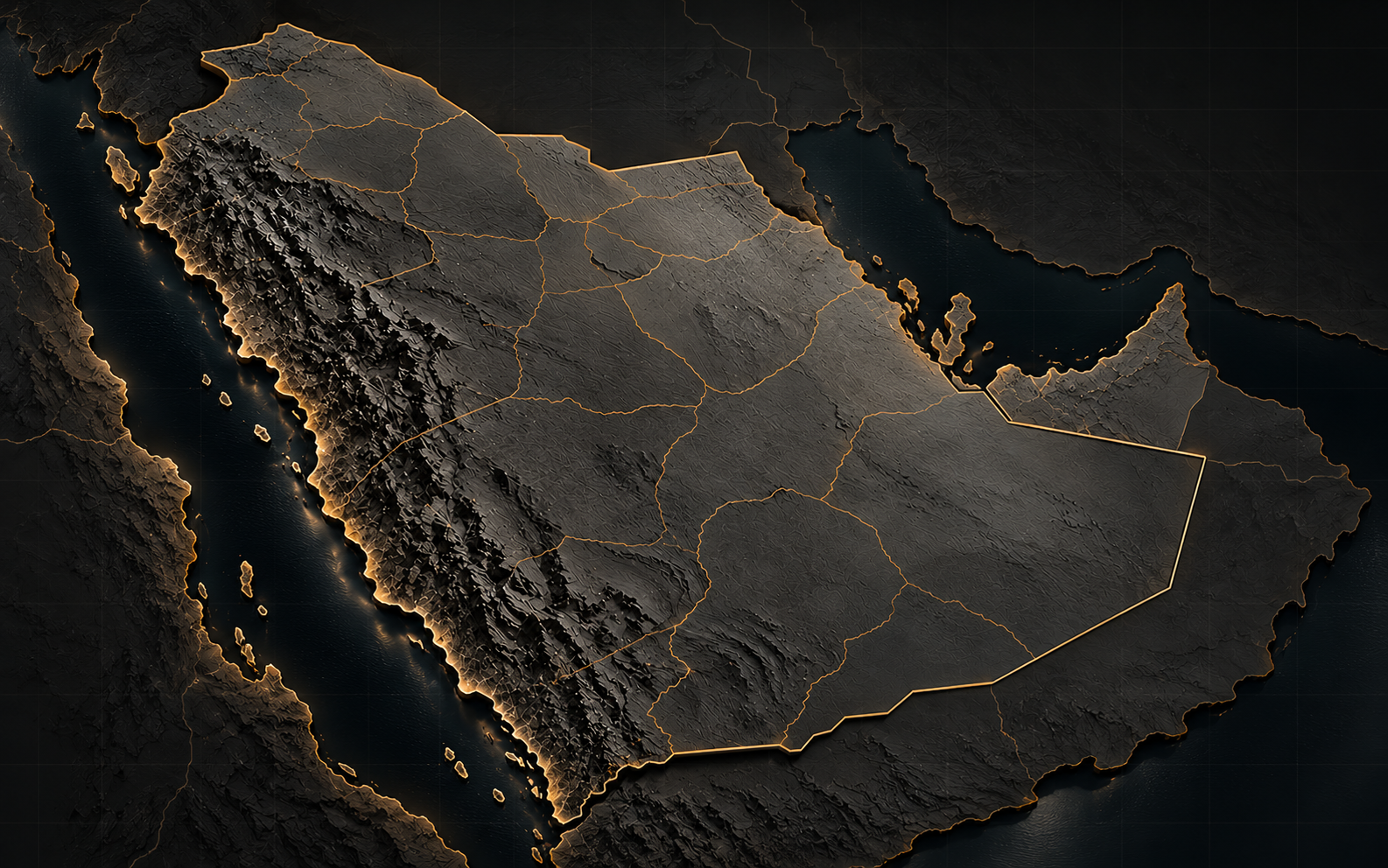 Map of Saudi Arabia locating active major development programmes